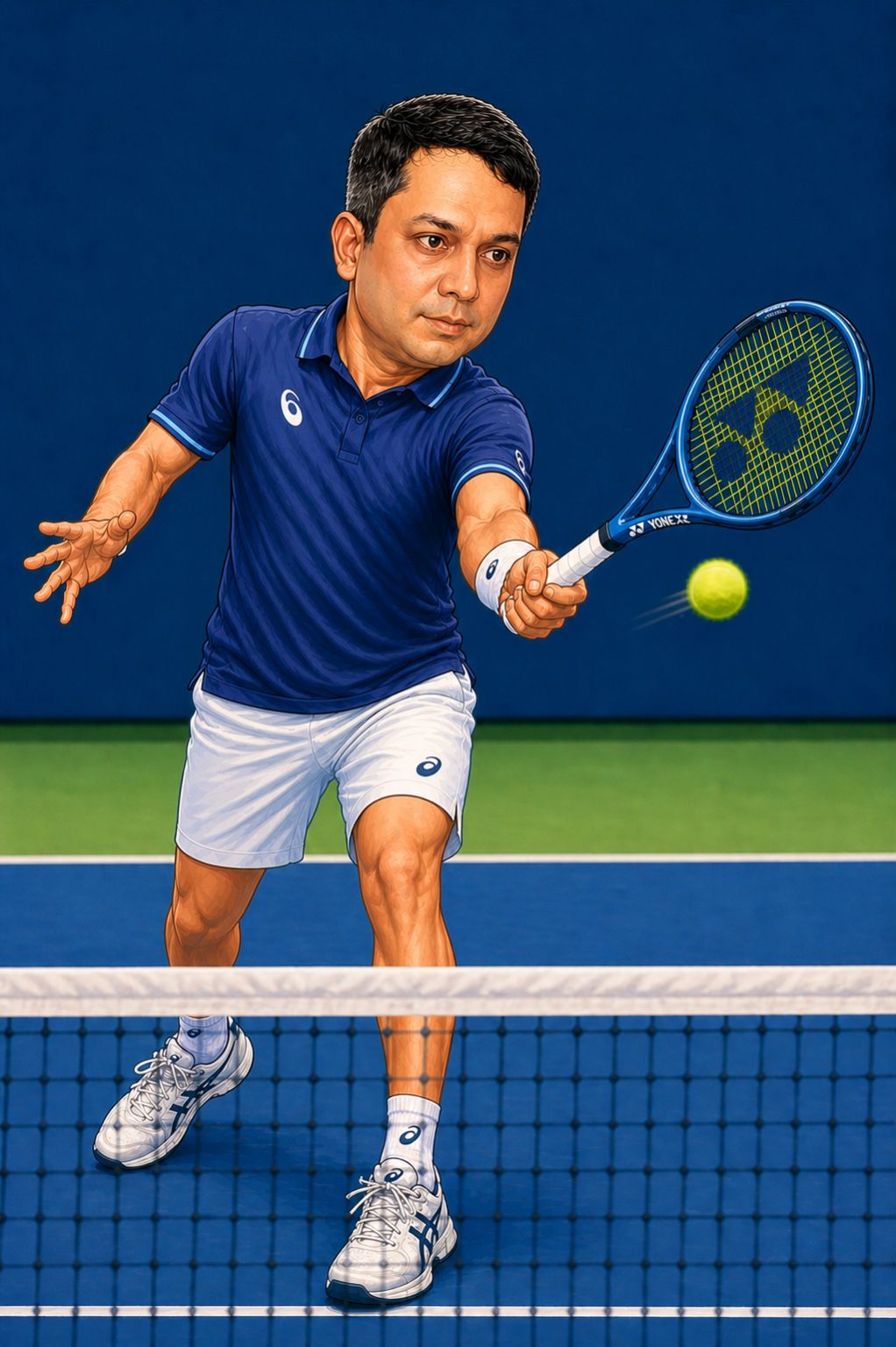 Sushant Junnarkar playing tennis